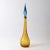 Vintage Italian Amber and Blue Glass Genie Bottle, 1950s For Sale - Image 9 of 9