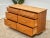 Walnut 6 Drawer Dresser With Louvered Drawers For Sale - Image 10 of 12