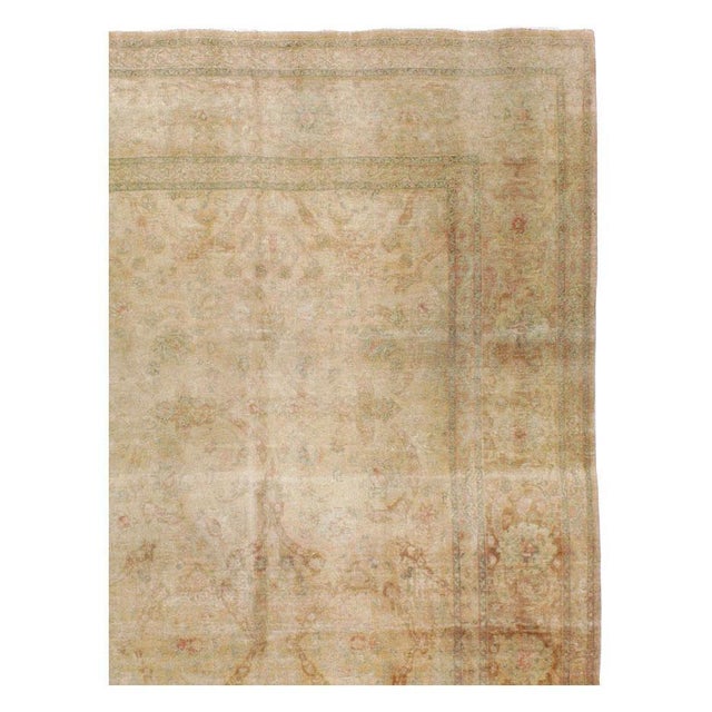Galerie Shabab Collection Early 20th Century Handmade Persian Tabriz Room Size Carpet For Sale - Image 4 of 10