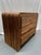 1970s vintage split reed 3 drawer chest or petite dresser in the manner of Gabriella Crespi. Pencil reed rattan wrapping...