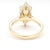 Gold Igi Cert. 3 Carat Marquise Lab Diamond Hidden Halo Engagement Ring, Size 8 For Sale - Image 8 of 11