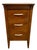 Wood 1970s Mid-Century Modern Drexel Three-Drawer Nightstand / Side Chest With Curved Sides For Sale - Image 7 of 10