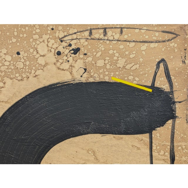 Ian Francis "Amato 1" Contemporary Neutral Toned Gestural Abstract Expressionist Painting, 2024 For Sale - Image 4 of 9