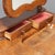Antique Vanity Table in Walnut with Mirror, Italy, 19th Century For Sale - Image 4 of 10