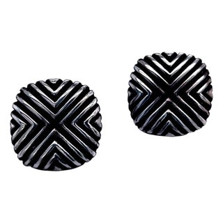 1990s Pair of John Hardy Estate Cufflinks Sterling Silver For Sale