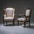 Pink Antique Louis XV Style Wingback Chair, 1880 For Sale - Image 8 of 9