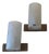 Frosted Crackled Glass and Teak Wall Lights from Doria, 1960s, Set of 2 For Sale