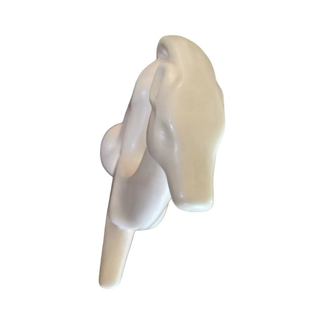 1980s Haeger Pottery Pink Gazelle Sculpture 1986 For Sale - Image 5 of 16