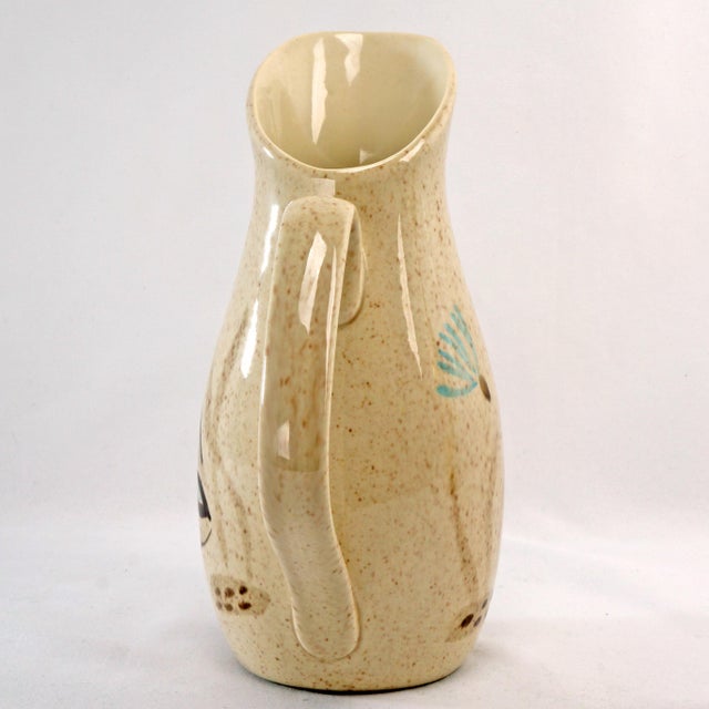 Mid 20th Century Mid Century Redwing Pottery Bob White Quail Creamer 7 in Pitcher For Sale - Image 5 of 9