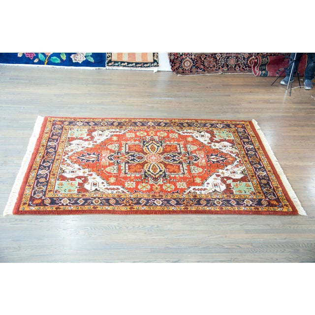 Vintage American Karistan Heriz-Style Rug For Sale - Image 4 of 14