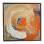 Square Abstract Oil Painting on Canvas by Pamela Staker For Sale