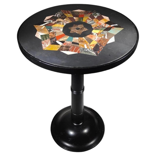 Pedestal Table in Hard Stones, 19th Century For Sale - Image 17 of 17