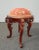 French Vintage French Style Rose Bench Stool With Poof Cushion and Gargoyle Accents For Sale - Image 3 of 13