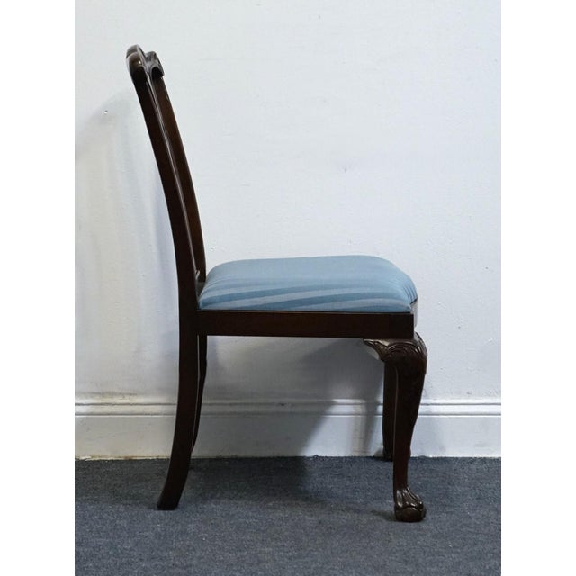 Late 20th Century Pennsylvania House Solid Mahogany Traditional Chippendale Style Dining Side Chair 13-3107 / 13-3108 For Sale - Image 5 of 11