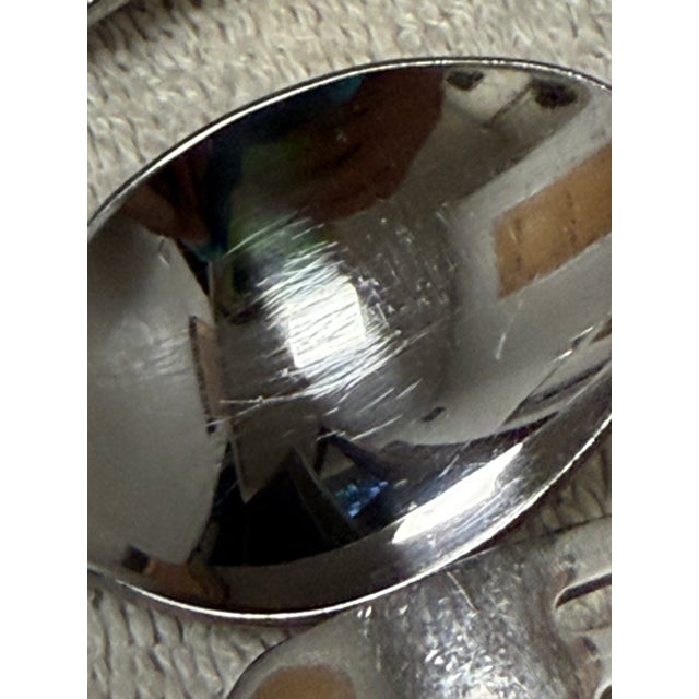 1960s Stanley Roberts Zebra 76 PCS 12 Place Settings Stainless Steel Korea Postmoden For Sale In New York - Image 6 of 10