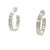 Tiffany and Co. Tiffany & Co Sterling Silver 1837 Hoop Earrings 10.81g, A Pair For Sale - Image 4 of 5