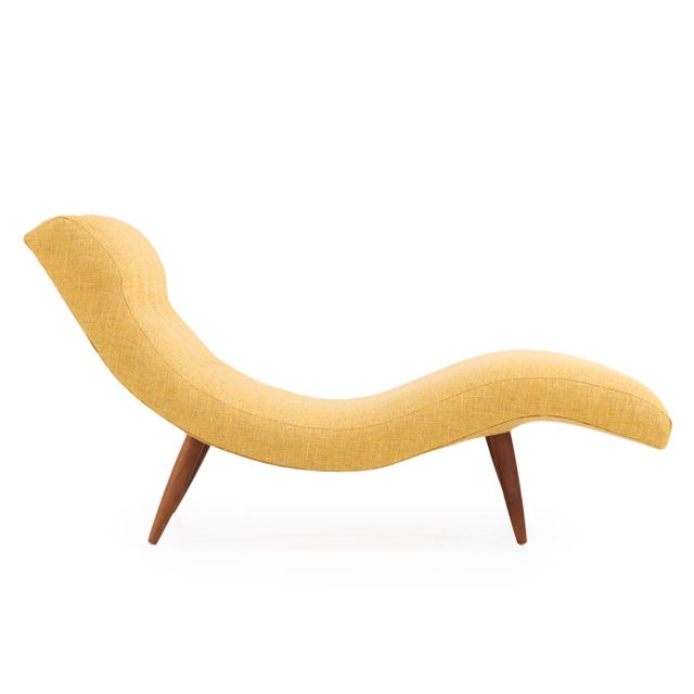 Mid-Century Modern Attributed Adrian Pearsall Wave Chaise Lounge – Mid 20th Century For Sale - Image 3 of 6