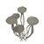 Aluminum Candelabra Tree Roots Brutalist Tall Floor Multi Candle Holder For Sale - Image 4 of 7