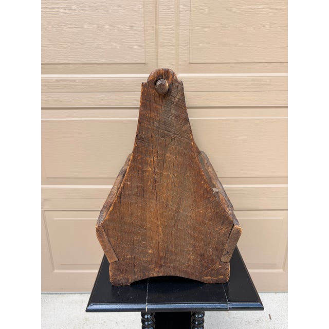 19th Century Hand Hewn Pine Garden Trug With Original Patina For Sale - Image 13 of 16