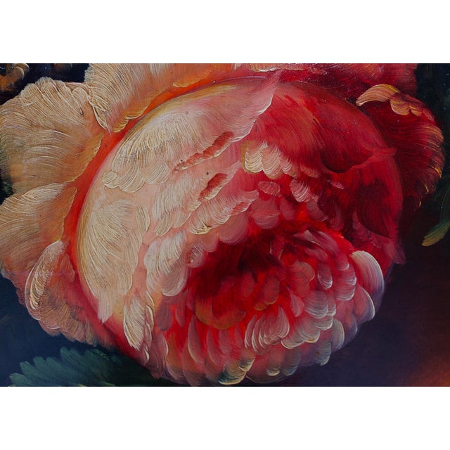 Baroque Six-Panel Painted Screen with Still Life, 1970s For Sale - Image 3 of 7