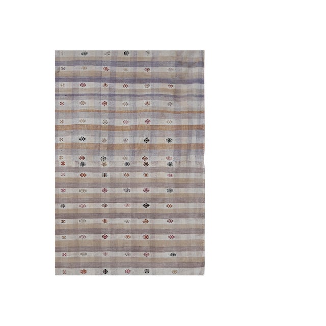 5'9'' X 8'5'' 72" x 102" / 182 x 260 Cm Hand woven with high quality pure wool Excellent condition From TURKEY Works well...