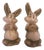 Vintage Papier Mache Rabbits- a Pair For Sale
