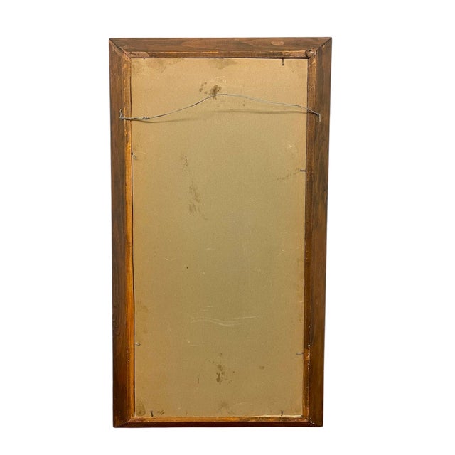 Wood Vintage Framed Floral Painting on Canvas, Signed For Sale - Image 7 of 10