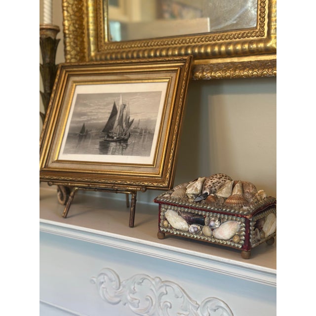 Coastal Antique Framed Engraving For Sale - Image 3 of 6