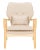 Accent Chair in Beige & Natural For Sale - Image 9 of 9