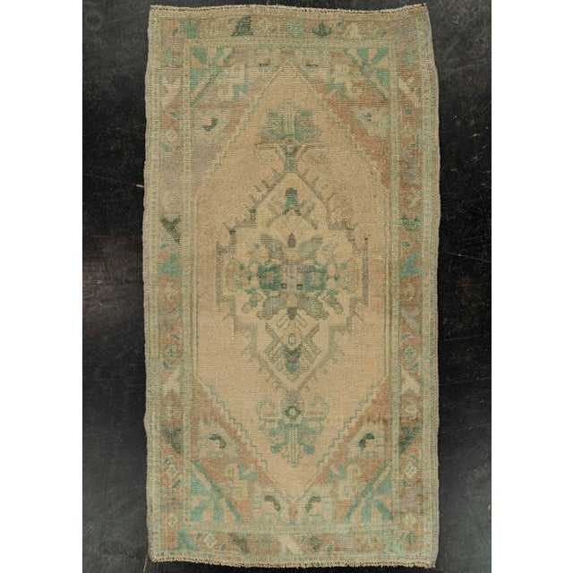Brown Turkish Mini Rug Oriental Hand Knotted Vintage Rug 1'9" x 3'3" #21093 For Sale - Image 8 of 8