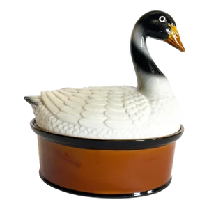 Large Mid-Century Swan Tureen
