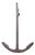 Vintage Wrought Iron Anchor For Sale