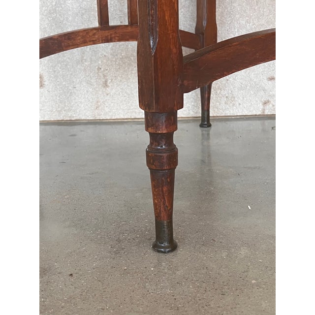 Wood Spanish Country Pine Side Table With Drawer For Sale - Image 7 of 12