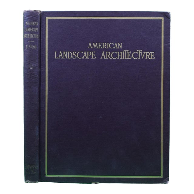 "American Landscape Architecture" 1924 Elwood, P. H. Jr. For Sale