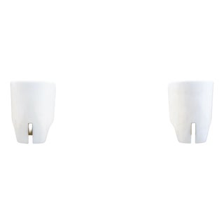 Model 167 PX Methacrylate White Wall Lamps by Gino Sarfatti for Arteluce, 1950s, Set of 2 For Sale