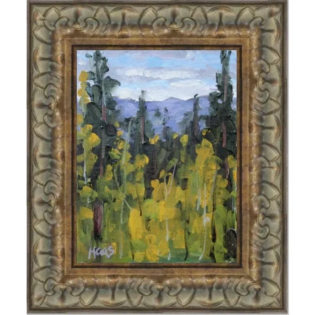 2020s "Tahoe Aspen" Contemporary Impressionist Style Original Oil Painting For Sale - Image 5 of 10