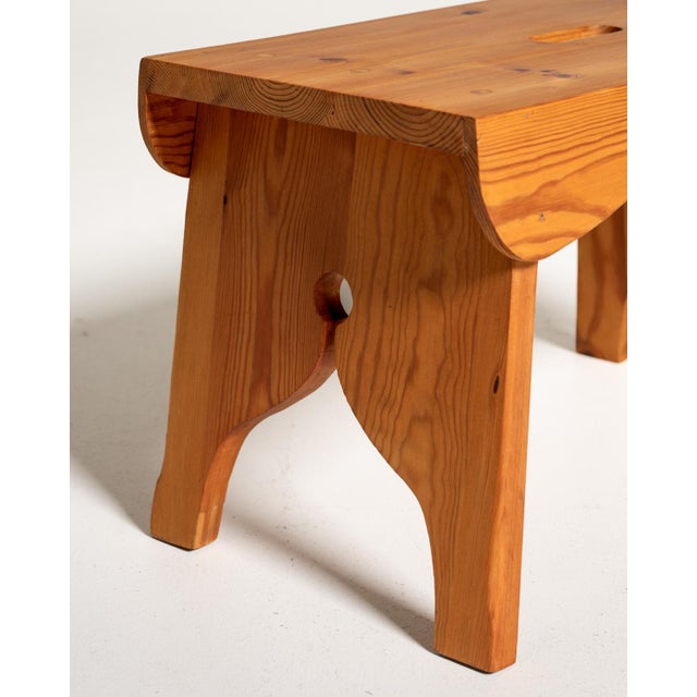 Pine Stool, Sweden, 1960s For Sale - Image 3 of 10