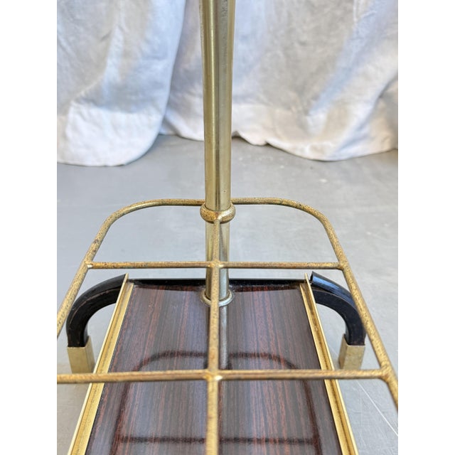 Mid-Century Modern Formica and Brass Side Table by Luisa & Ico Paris for MB Italy, 1960s For Sale - Image 11 of 18