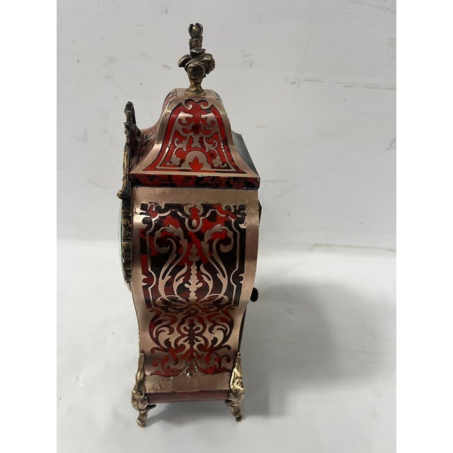Napoleon III Cartel Clock in Boulle-Style Marquetry, 19th Century For Sale - Image 13 of 18