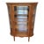 Antique Quarter-Sawn Oak Curved Glass China Cabinet, C. 1910 For Sale