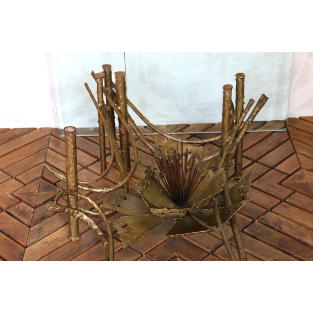 Mid-Century Modern Brutalist Lotus Coffee Table, Circa 1960s For Sale - Image 15 of 18