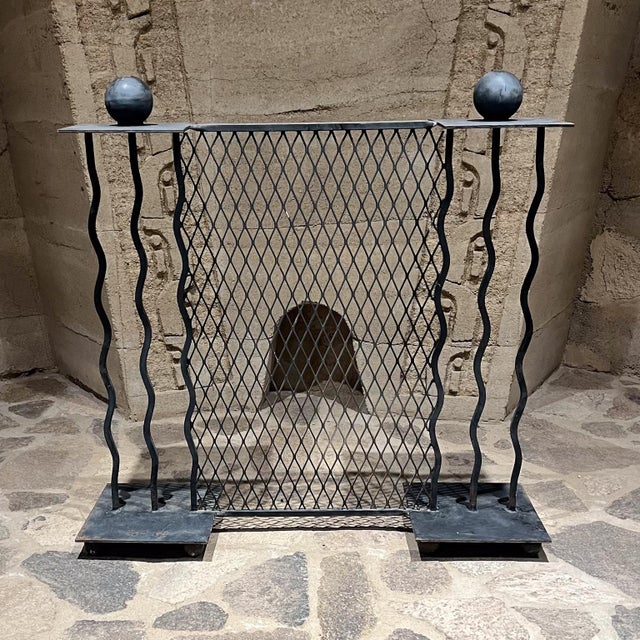1980s French Art Deco Wrought Iron Screen Chairish