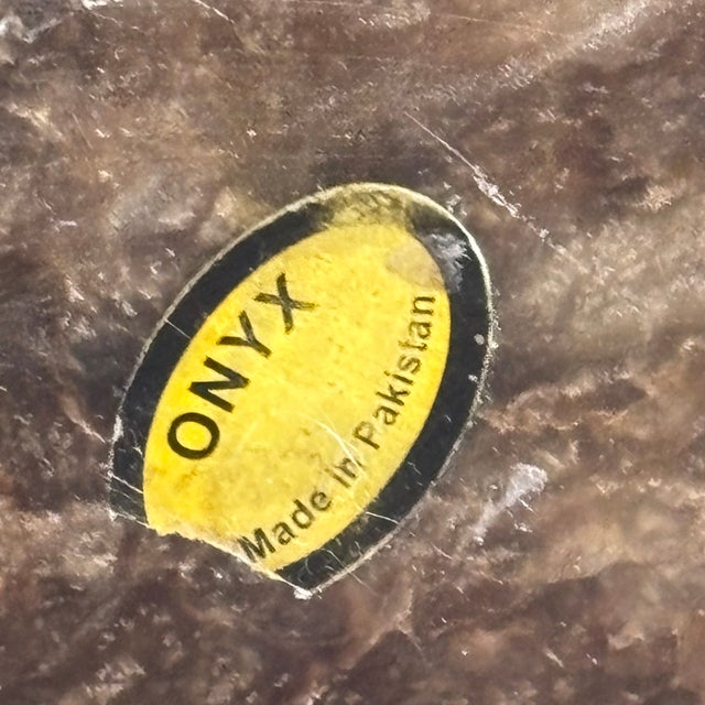 Large 17.5" Neoclassical Style Sculptural Onyx Obelisk For Sale - Image 16 of 18