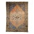 Vintage Turkish Oushak Area Rug, Hand-Knotted Wool, Blue & Tan, 4' x 6' For Sale