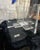 Pair of Jonathan Adler Black Mongolian Lamb Fur Lucite Benches / Ottoman’s For Sale - Image 11 of 12
