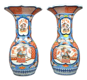 19th Century Meiji Arita-Yaki Imari Vases, Japan, Set of 2