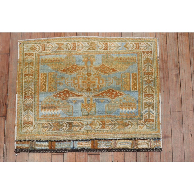 Islamic Antique Afshar Mat rug no. j1892 For Sale - Image 3 of 6