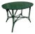 Vintage Boho Green Coastal Center Side Table For Sale