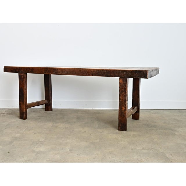 French 19th Century Solid Beech Farm Table For Sale - Image 17 of 18