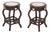 Victorian Chinoiserie Style Mahogany Ottomans, 2 For Sale